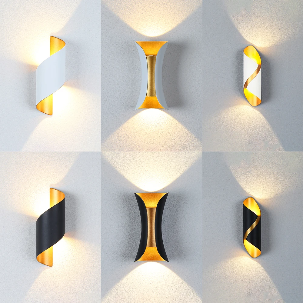 LED Wall Lamp IP65 Waterproof Ourdoor Wall Lights 10W Aluminum Garden Porch Modern Indoor Nordic Sconce Lamp Decoration Lighting Wall Light Outdoor Porch Light
