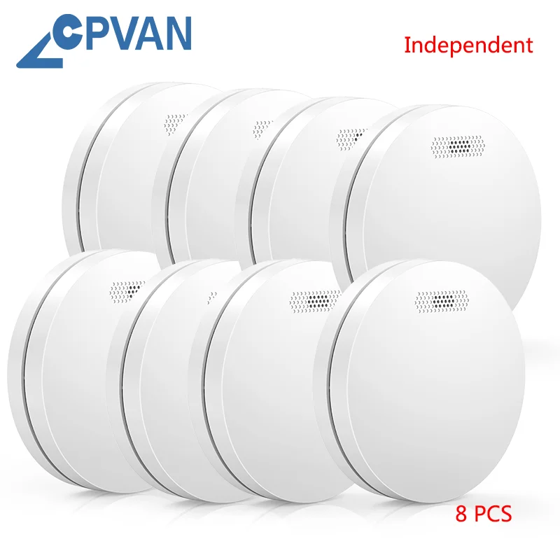 CPVAN Independent Smoke Detector Standalone Rauchmelder Photoelectric 85dB Sound Fire Alarm Fumar Sensor For Home Security