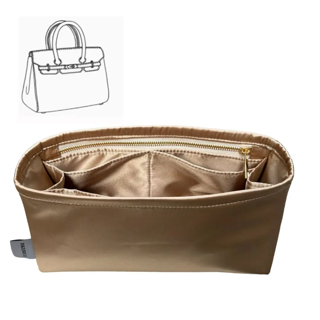 Purse Organizer Silky Smooth,Silk,Luxury Handbag Tote in Bag Shapers, Women- Fits Birkin25/30/35/40 Bags
