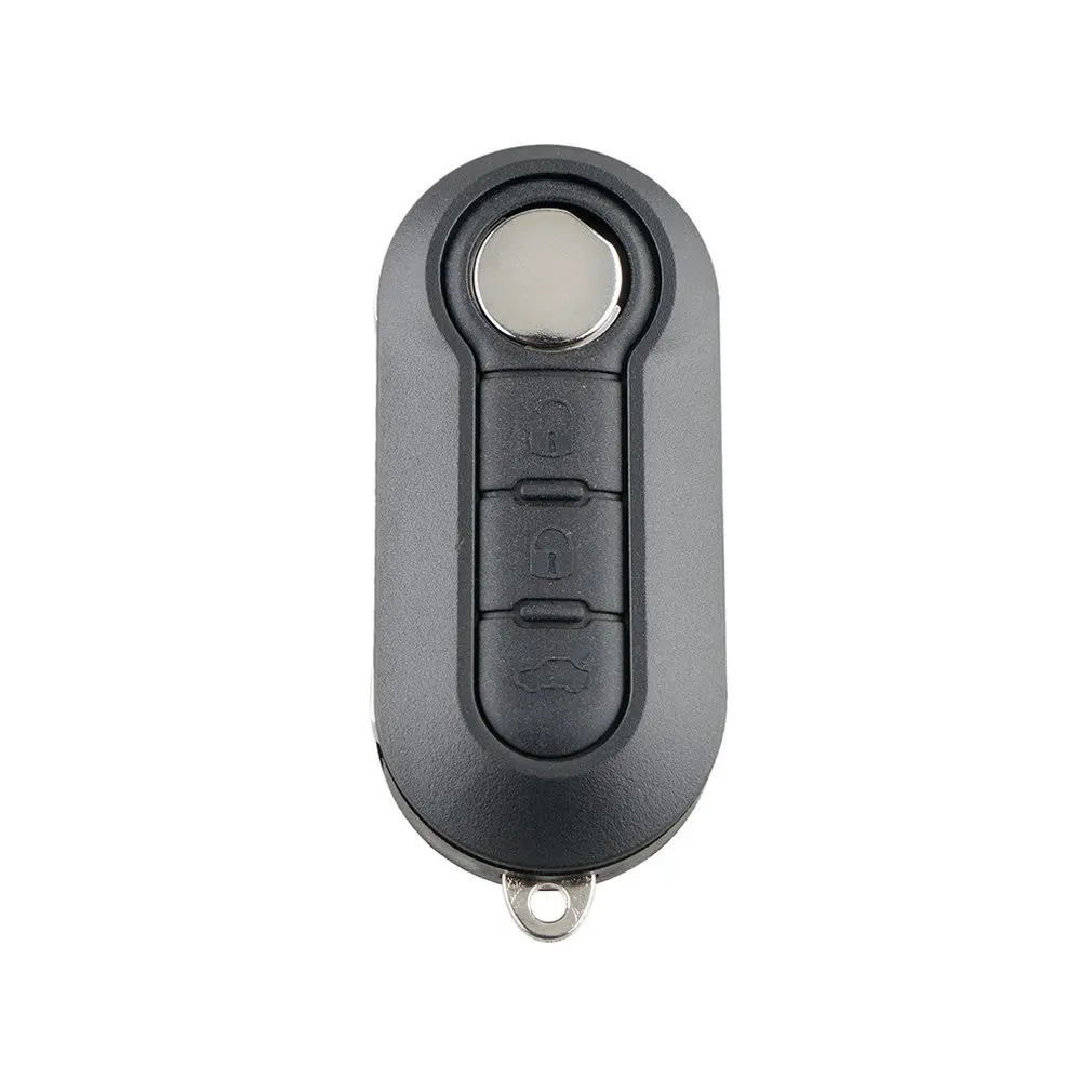 Black ABS Metal 3 Button Key Fob Remote Case for Car Lock System