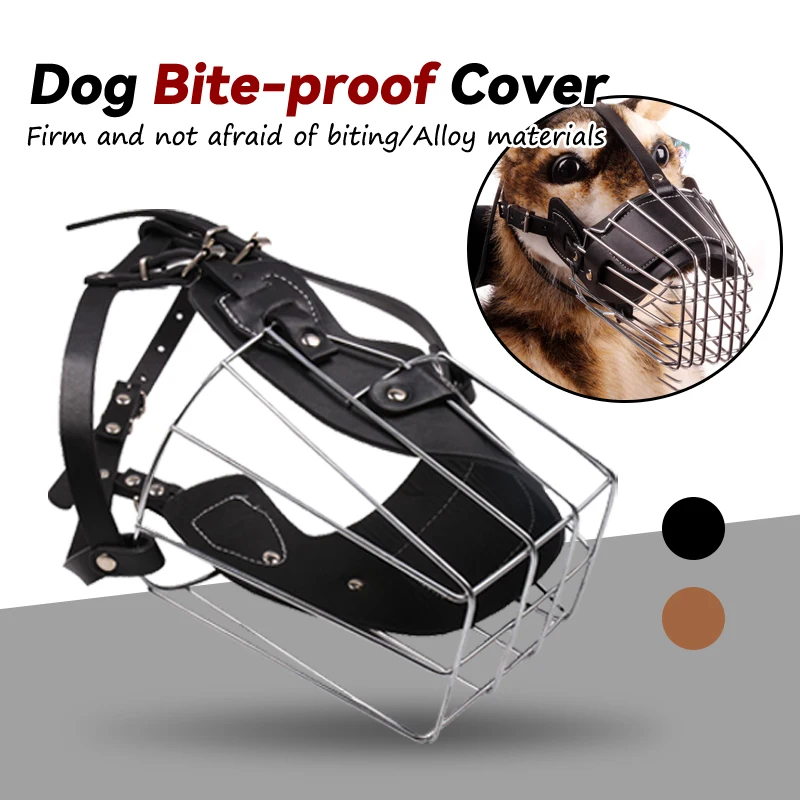 Pet Dog Muzzle Breathable Basket Large Dogs Stop Biting Barking Chewing For German Shepherd Anti-bark Supplies dog muzzle