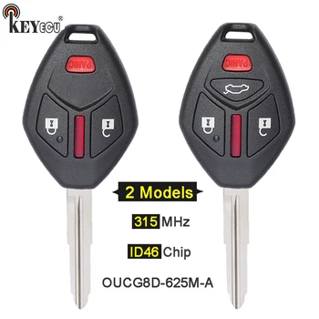 Keyforkess 315MHz ID46 Chip OUCG8D-625M-A 3 / 4 pulsanti portachiavi a distanza per Mitsubishi Lancer i-MiEV Lancer Outlander 2008-2015