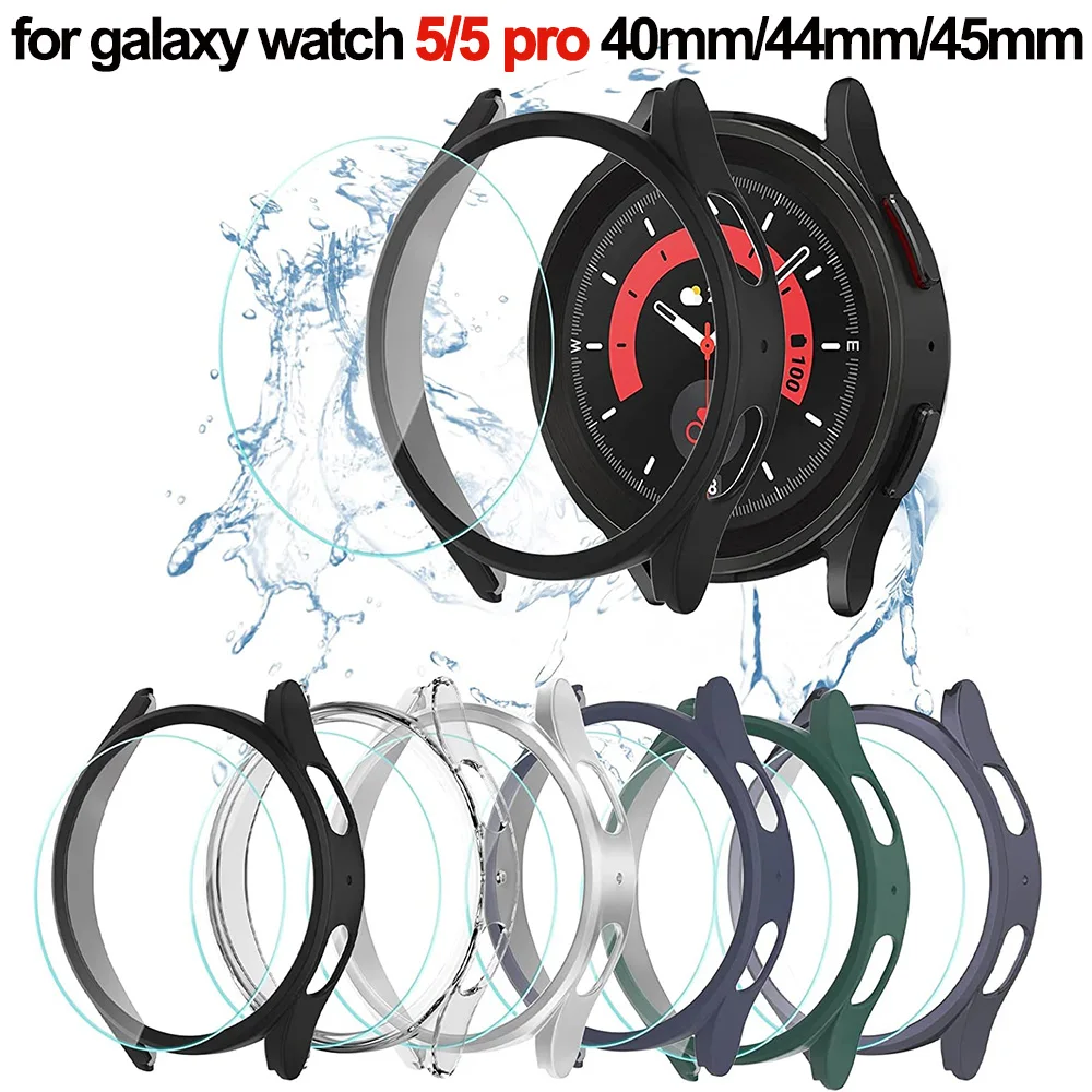 Waterproof Screen Protector and Durable PC Case with Tempered Glass Cover