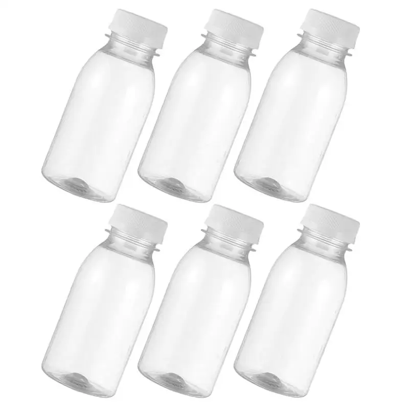 6 Pezzi Bottiglia D'Acqua Bottiglie Di Latte Piccole Bottiglie Di Succo Bottiglie Di Latte A Tenuta Stagna Bottiglia Per Bevande Portatile Botella De 