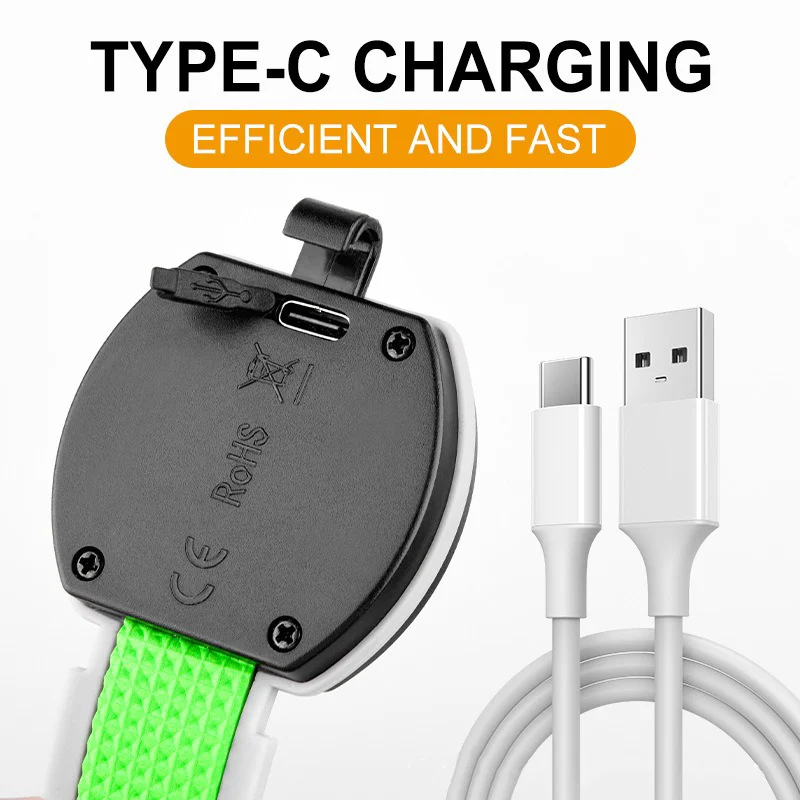 3 Modes COB LED Armband Light 400mAh Type C USB Rechargeable Sport Night Running Warning Light IPX4 Waterproof Cycling light