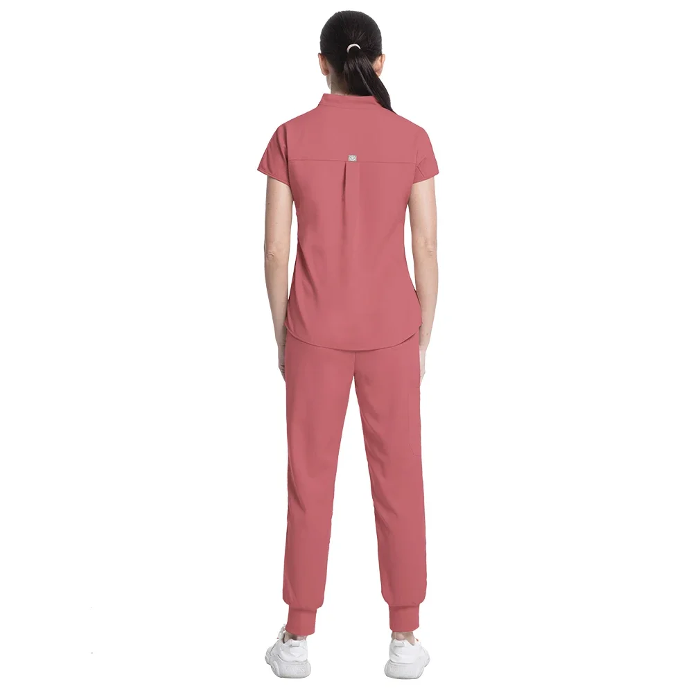 Pharmacist Operating Room Scrub Nursing Set Doctor Solid Color Surgical Gown Breathable Scrub Medical Uniform Lab Nurse Overalls