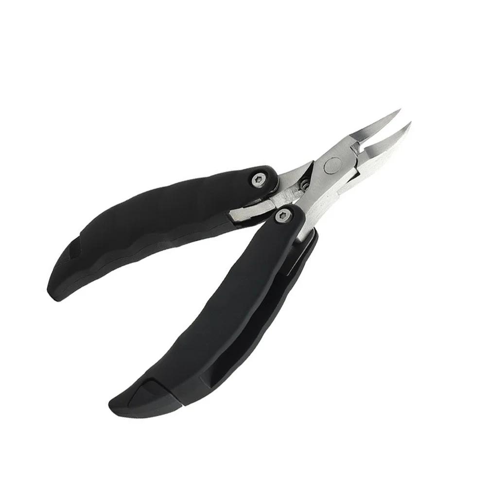 

1Pc Practical Nail Clipper Stainless Steel Plastic Handle Eagle Beak Plier Black