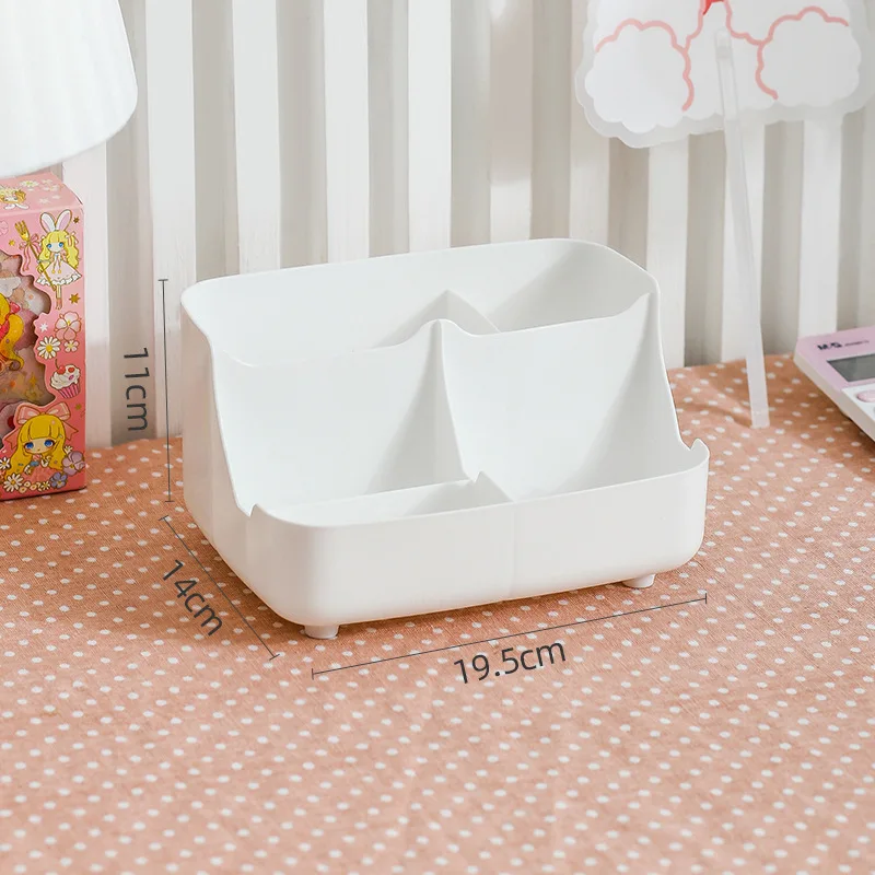 Creative 5 Gird Desktop Organizer Pen Holder Multifunctional Desk Makeups Pencil Storage Stand Box School Office Stationery