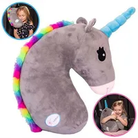 Cartoon Unicorn Pillow Stuffed Animal Car Seat Belt Cover Plush Toys Soft Kids Pillow Children Waist Cushion Safety Shoulder Pad 1