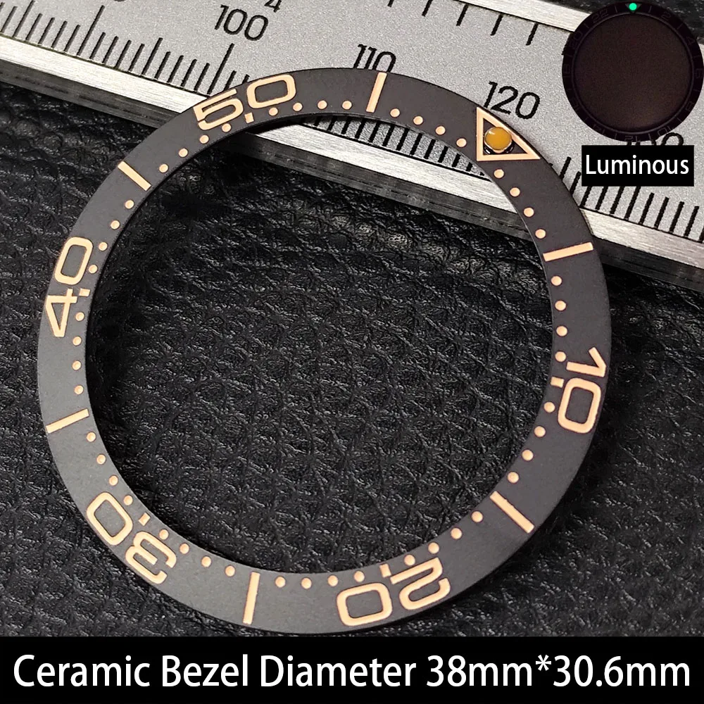 Elegant 38mm Ceramic Bezel Insert