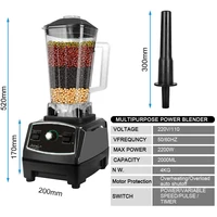 3HP 2200W сверхмощный коммерческий блендер, измельчитель, миксер, соковыжималка, кухонный комбайн, ледяные смузи — изображение 5