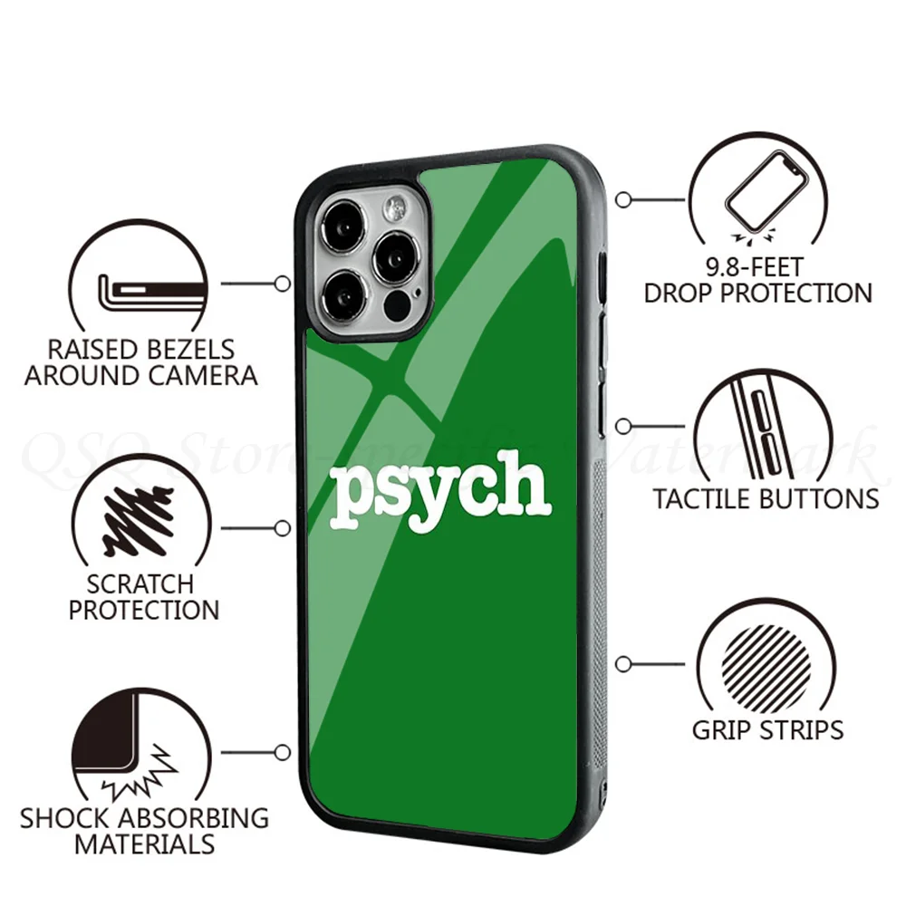 Фото Чехол для телефона Psych Title, сильный магнитный чехол для IPhone 15 14 13 Pro Max 11 12 Mini Alex, чехол для беспроводной зарядки Magsafe №5
