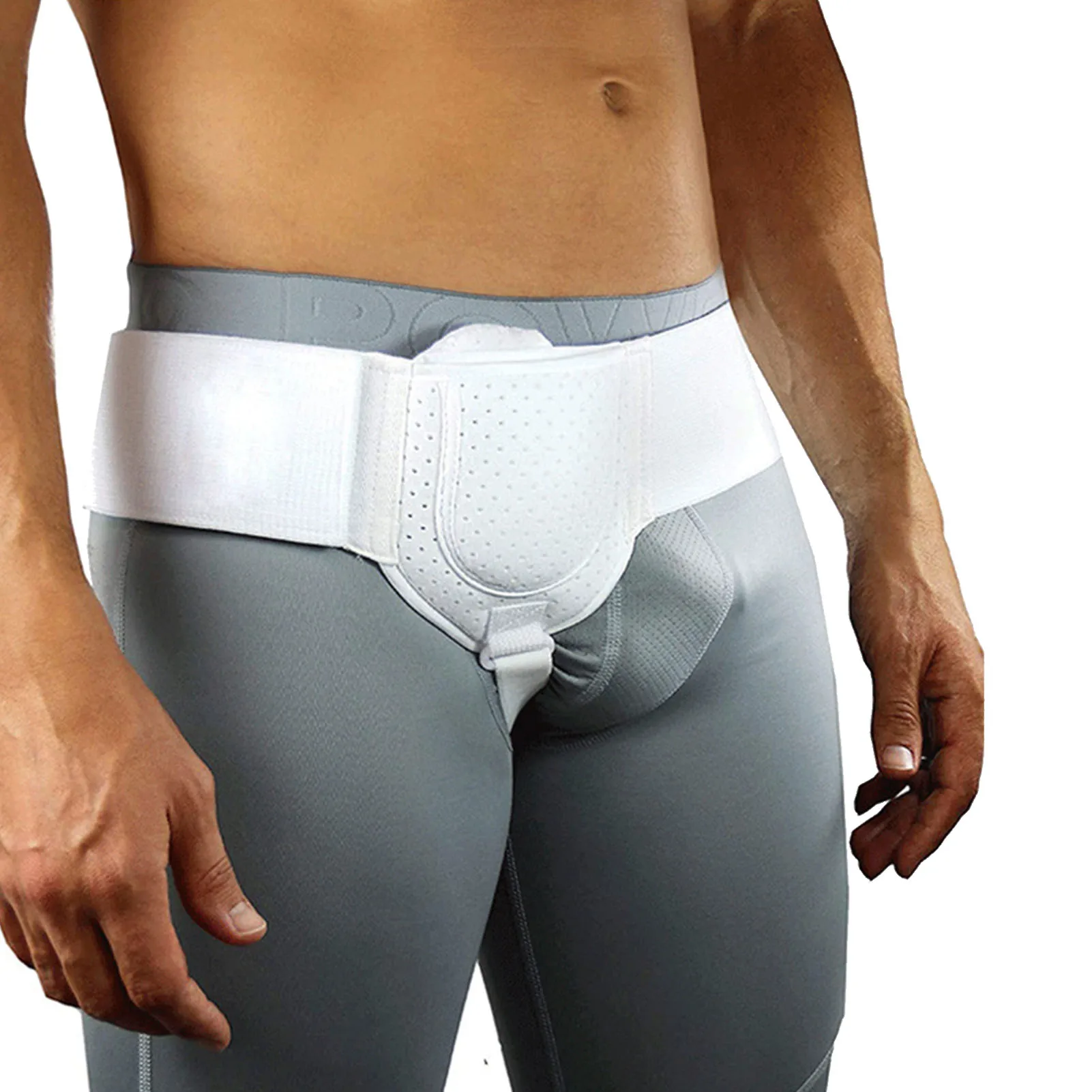 Athletic Groin Protector Mens Groin Guard Support Easy To Wear Adjustable Strap System For Sports Inguinal Hernia Relief