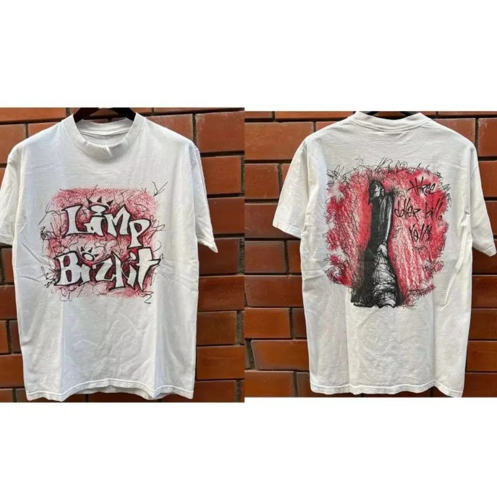 Limp Bizkit Graphic T Shirt Band Tee Back Print Grunge Streetwear Y2K S-3XL