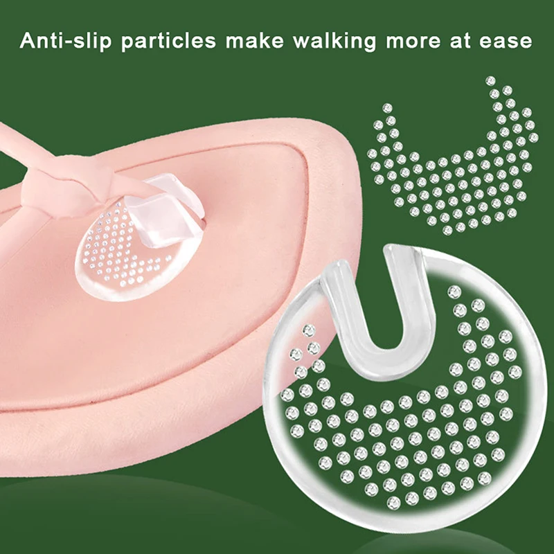 Silicone Anti-slip Flip Gel Cushion Pad Small Round Dot Anti Slip Flip-flop GEL Forefoot Shoe Pad Toe Protector 2PC shoe insoles toe pads