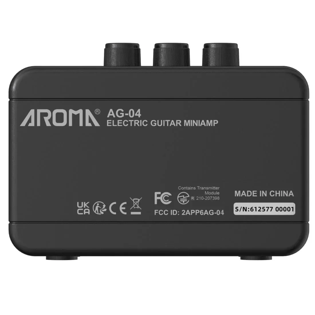 Mini Electric Guitar Amp Aroma AG-04 Rechargeable Bluetooth Portable CleanOverdrive Headphone Jack