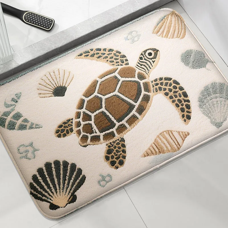 Seaside Series Modern Decorative Bathroom Anti-Slip Floor Mat