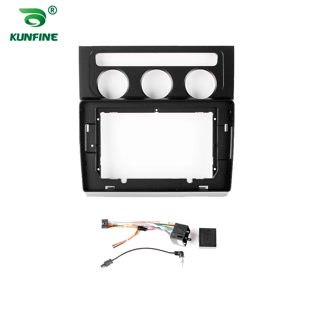ڵ GPS ׺̼ ׷, 2Din 10 ġ    ȭ鿡 ´ AC  þ г , VW Touran 2004-2008