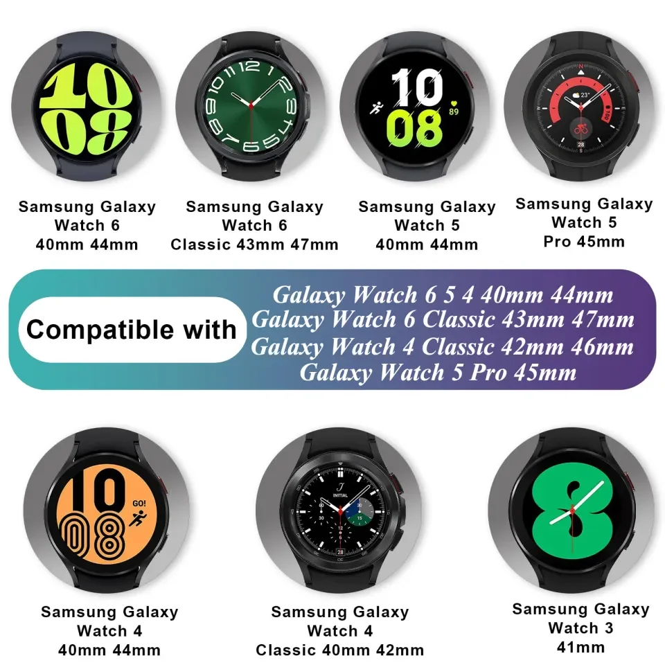 Seamless Silicone Band for Galaxy Watch - 20MM Bracelet Strap