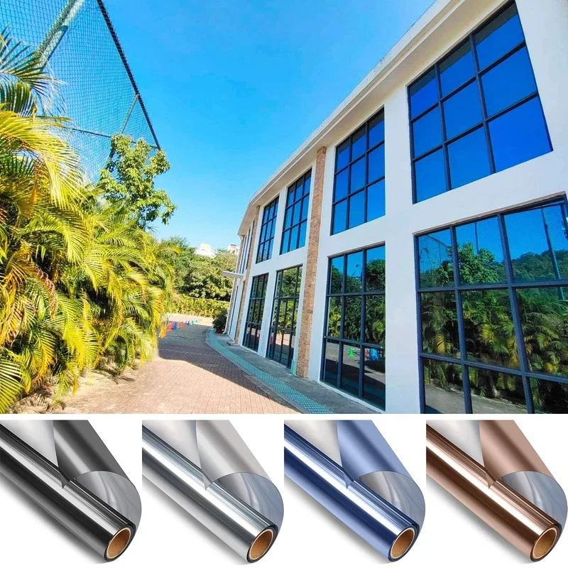 PrivacyWindowFilmSunBlockingMirrorReflectiveWindowTintOneWay