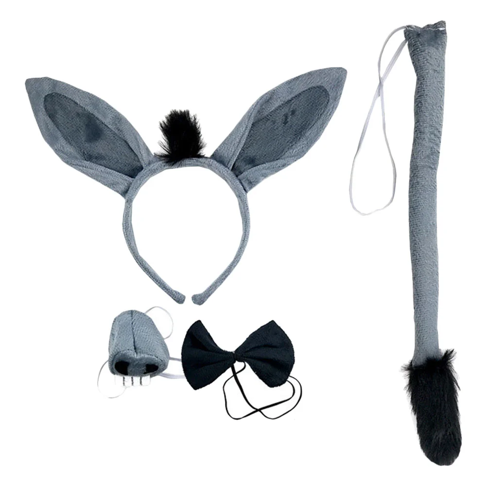 

of Festival Party Hairy Boys' Bow Ties Costume Props Boys' Bow Ties Ear Headband Tail Bowtie and Nose Decor Halloween Christmas