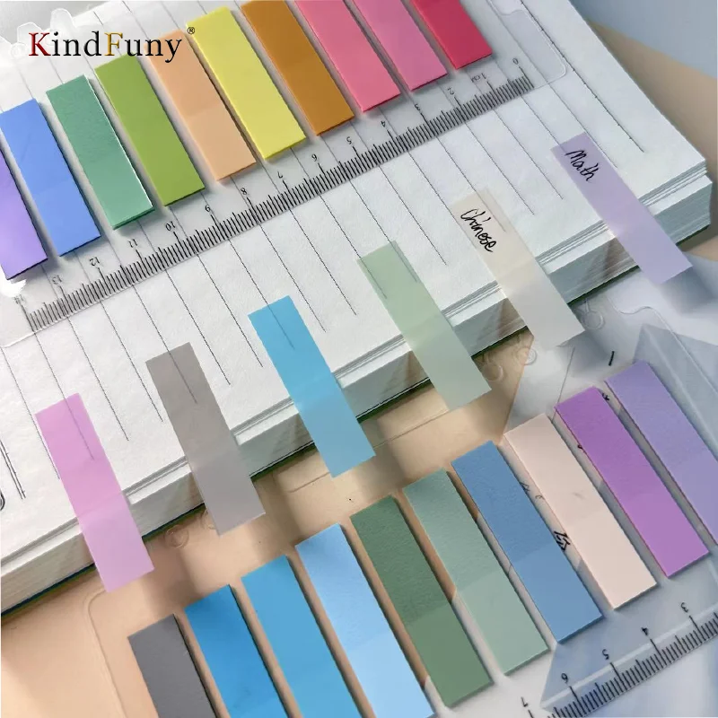 KindFuny 200 Sheets Sticky Note Transparent Sticky Note Index Tabs Arrow Flags for Page Marker Planner Stickers Office School 2