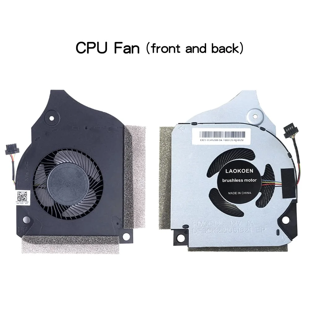 New Original Cooling Fan for Dell G7-7590 G7-7790 G5 5590 G7 7590 7790 P82F Laptop DC 12V 1A FM0C DFSCK221051821 (4-Pin 4-Wire)