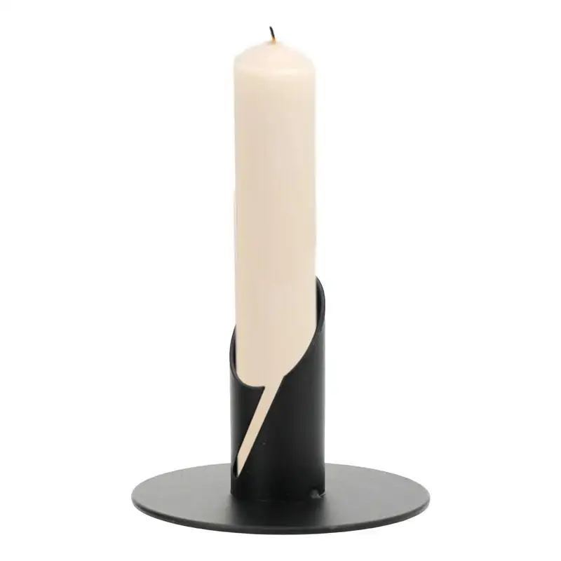 

Candlestick Holders Black Candle Stick Candle Holders Pillar Candle Holder For Dinning Anniversary Home Housewarming Farmhouse