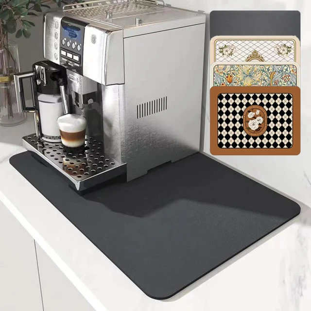 Super Absorbent Anti-slip Coffee Dish Large Kitchen Absorbent Draining Mat  Drying Mat Dry Rug Kitchen Dinnerware Placemat - AliExpress