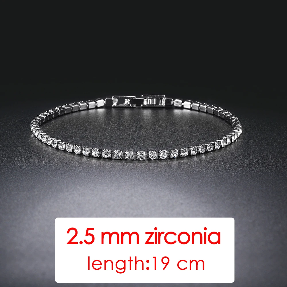 Rose Gold Cubic Zirconia Tennis Bracelet - Elegant Fashion Jewelry Gift