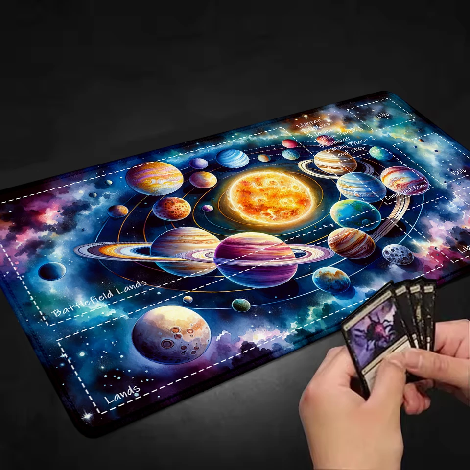 Galactic Battle Gaming Desk Pad - 24x14 Inch Playmat and Mousepad