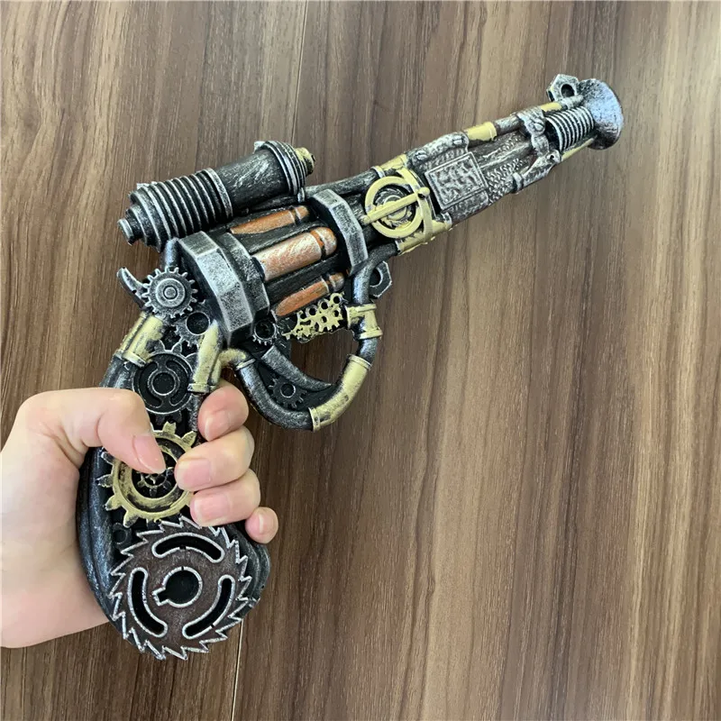 Cosplay Prop 1:1 Revolvers Future Warriors Weapon Coloured Gun Strange Technology Revolvers Cosplay Awakening Magic Sword Safety PU 32cm