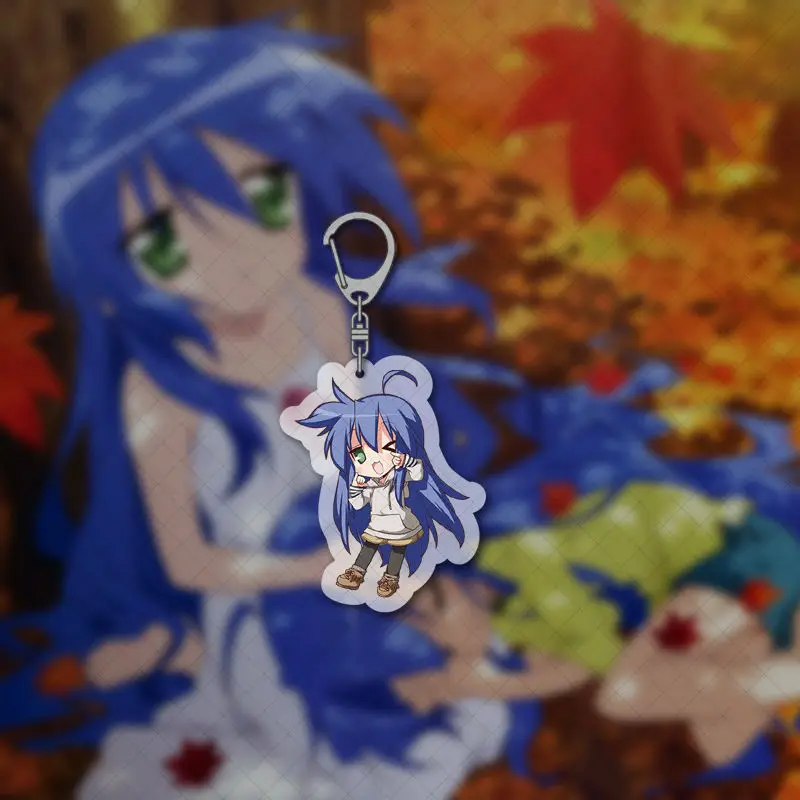 Lukcy Star Izumi Konata SD милый акриловый брелок для ключей брелок ремешок фигурка подвесные аксессуары брелок