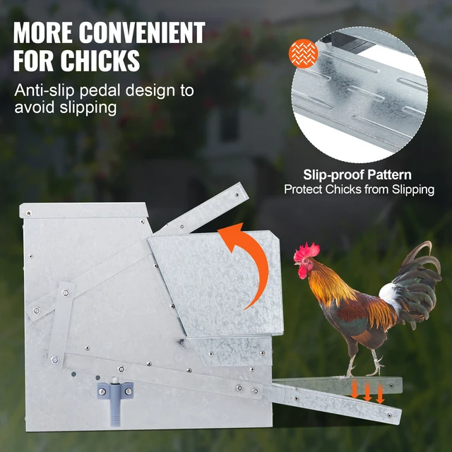 10353-d47b78.jpg SucceBuy Automatic Chicken Feeder 25 lbs Capacity Feeds 10 Chickens up to 11 Days Galvanized Steel Poultry Feeder