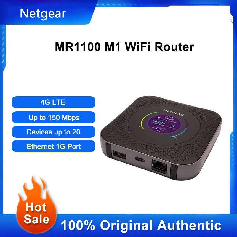 Sbloccato Netgear Nighthawk Mr1100 M1 Router Modem 4G Wifi Sim Card Hotspot Pocket Mifi 150Mbps Ripetitore Di Segnale 5040Mah