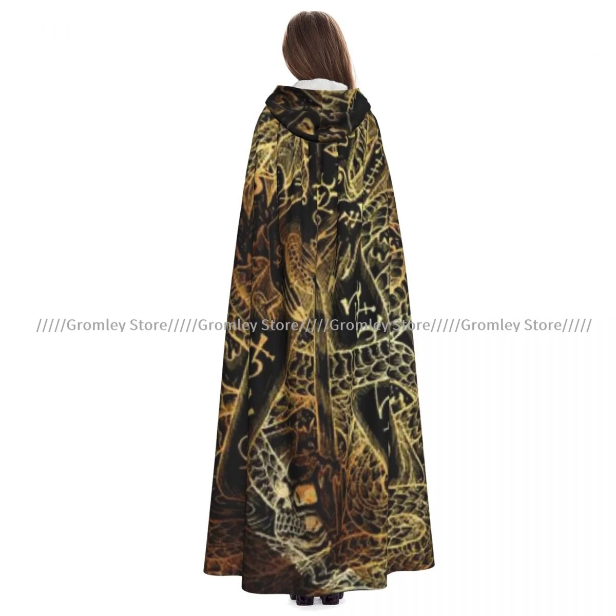 

Длинный халат с капюшоном Witch, змея, мистик, Wiccan, Хэллоуин, плащ, косплей-костюмы для взрослых