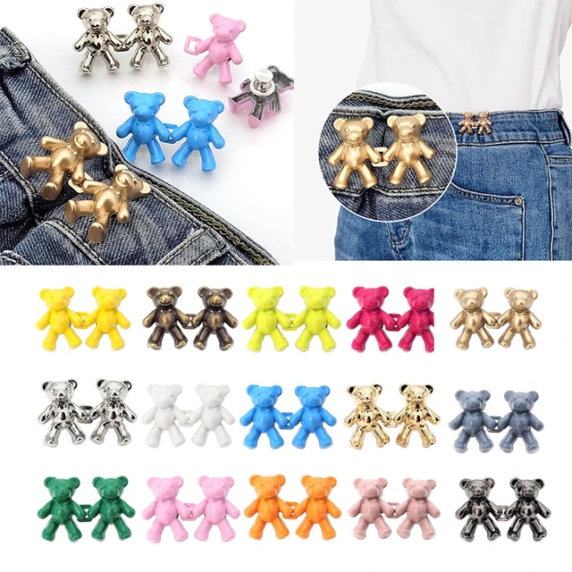 Detachable Jean Button Pin Adjustable Waist Buckle Snap Pants Buckles  Extender - AliExpress