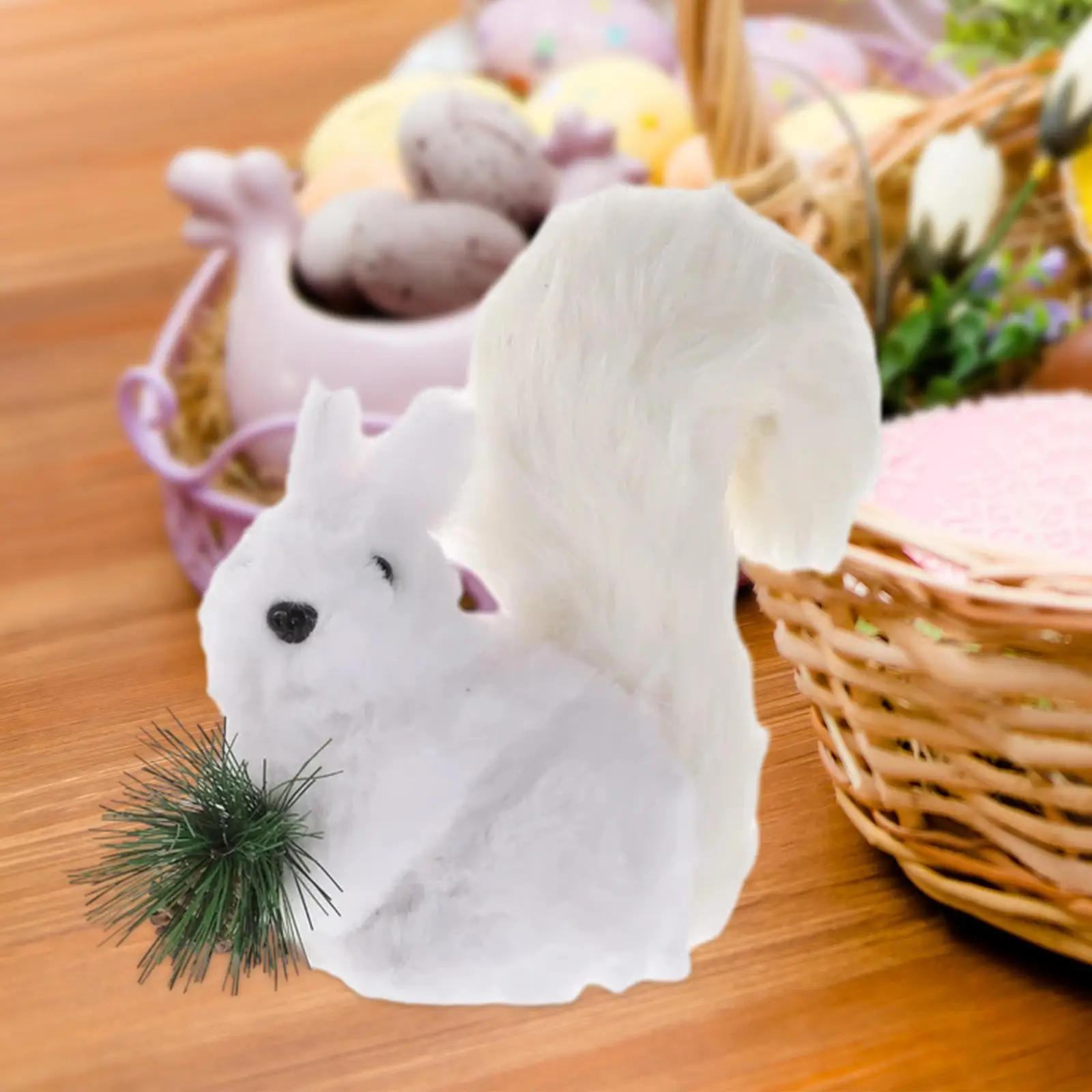 Easter Squirrel Statue Animal Sculptures Squirrel Decorative