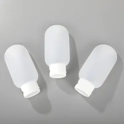 Compact 3 - Piece Travel Shampoo and Shower Gel Bottle Set - 60ml Refillable Containers (Style 3)