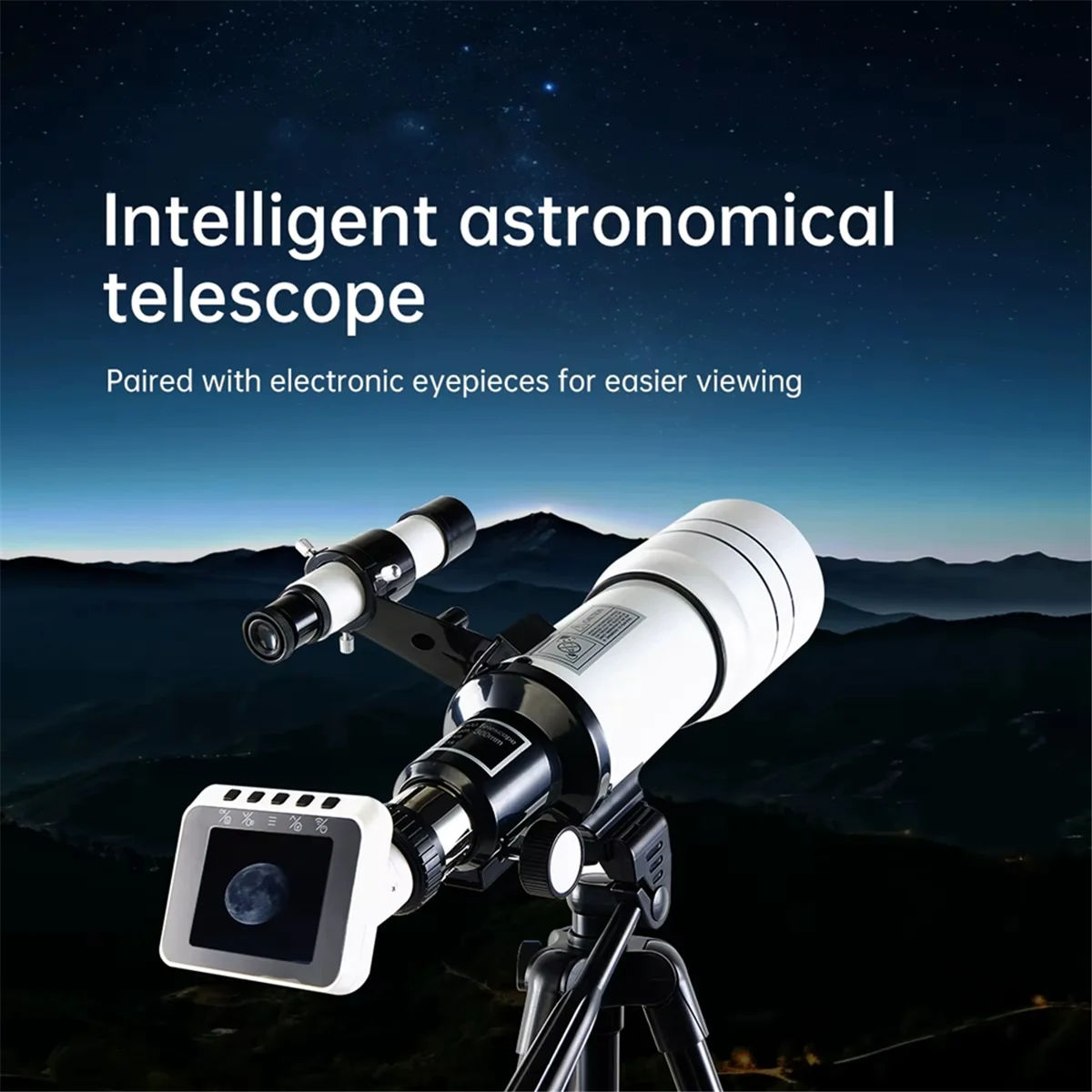 A04R-30070 WIFI Electronic Eyepiece for Astronomical Telescope Monocular 70MM Large-Aperture for Stargazing Bird Watching