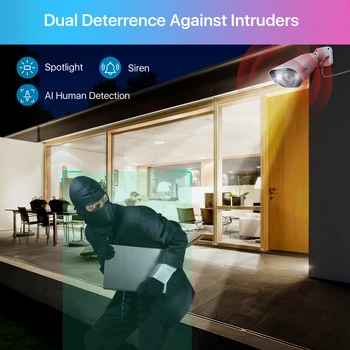 ZOSI 5MP IP Camera Outdoor PoE Security Camera Two Way Audio HDR Color Night Vision Home CCTV  Video Surveillance Camera 5