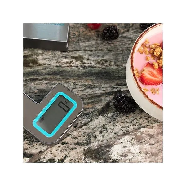 Konyha Skála Cecotec Cook Control 10100 Ecopower Compact Lcd 5 Kg Rozsdamentes Acél - Image 4