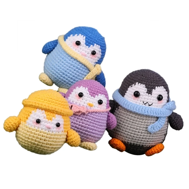 

Animal Kits Starter Pack with Yarn Balls, Crochet Accessories Crochet Animal Kits, DIY Crochet Kits For Beginners