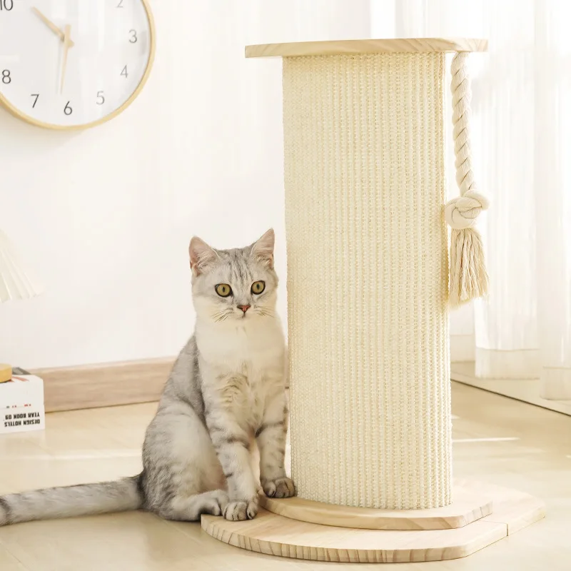 internet-famous-basic-sisal-mat-cat-claw-pillar-solid-wood-wear-resistant-and-non-falling-vertical-cat-climbing