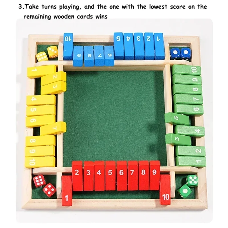 大人と子供のためのボックスパーティーゲームを閉じて、4つの