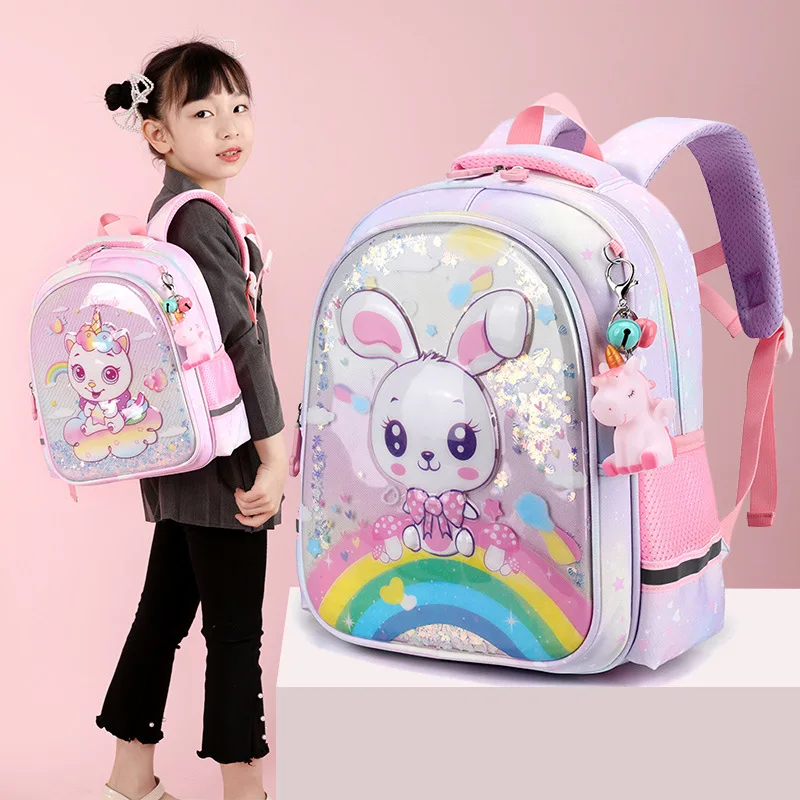 Unicorn Schoolbag Kids Children Mochila Double Shoulder School Bags Cartoon Backpack Waterproof Fashion Backpacks Large Book Bag School Bags AliExpress