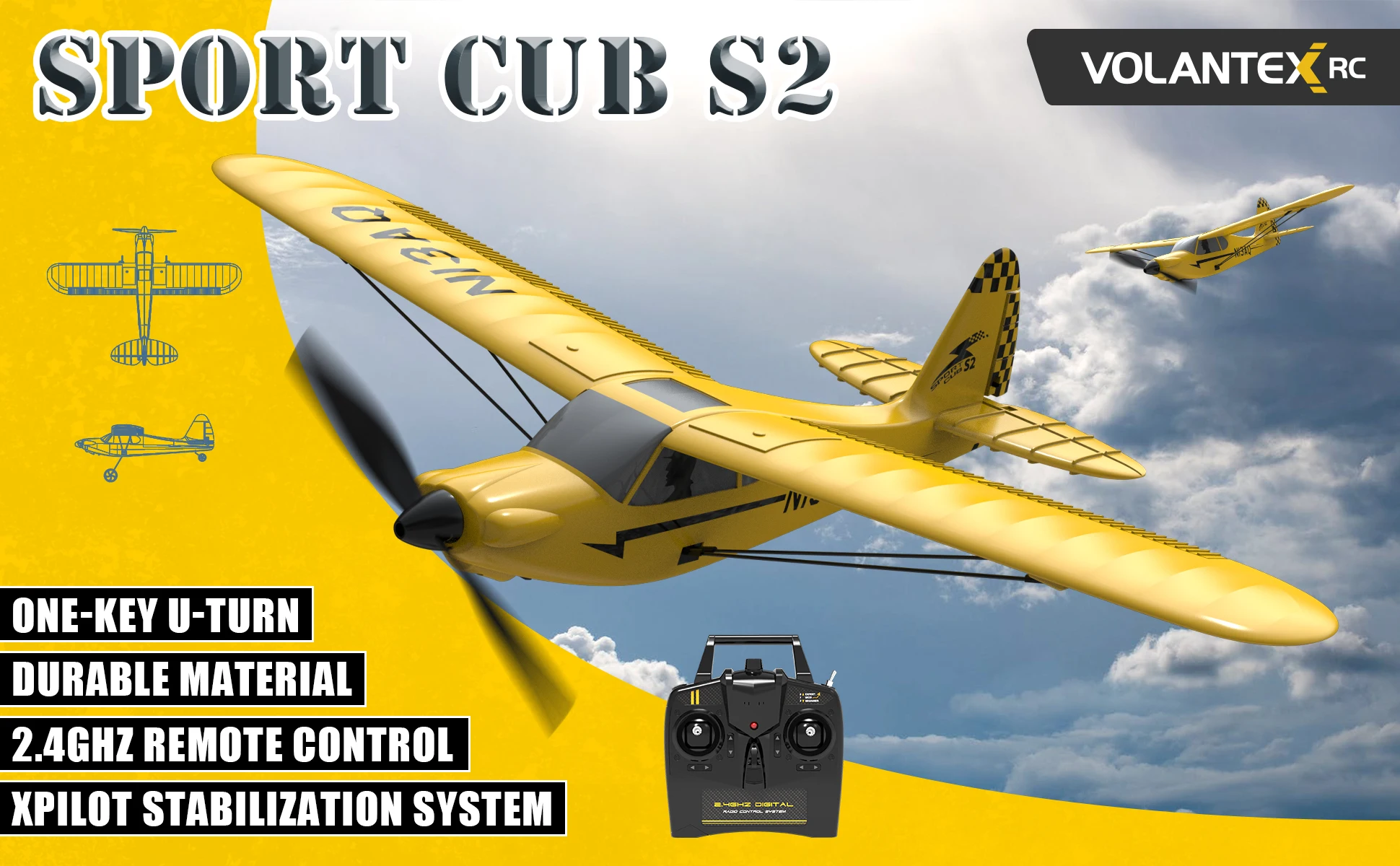 the Sport Cub S2 RC Plane with 3CH Control | Kids Toy Lover