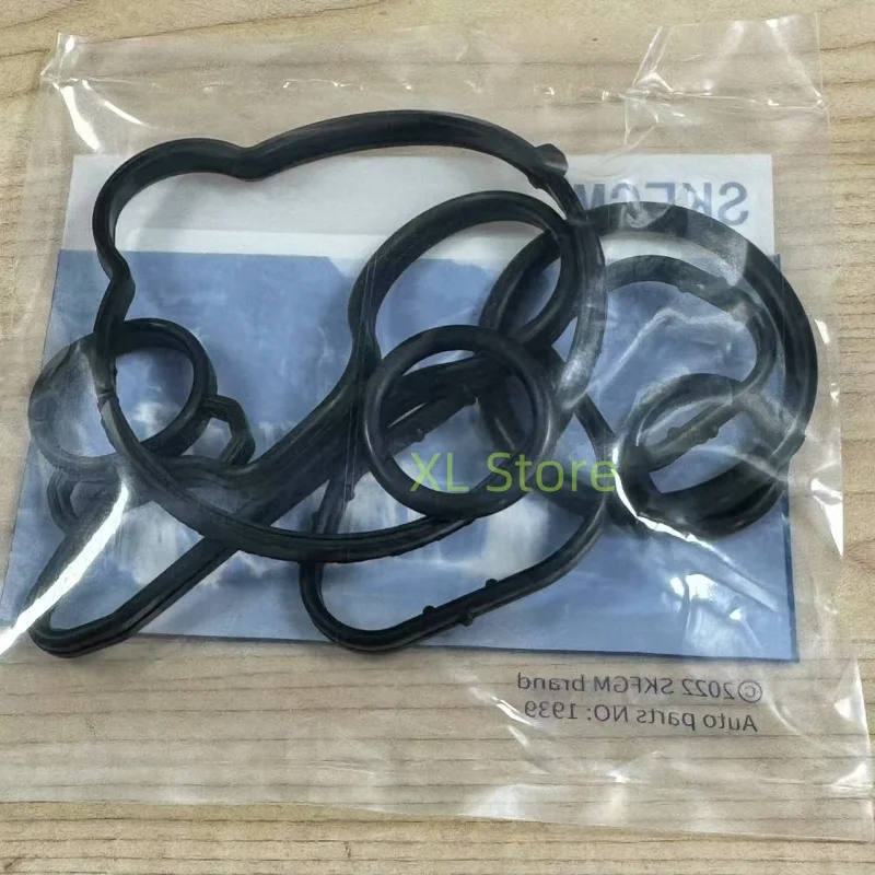 Engine Oil Cooler Filter Gasket Set 1 For Chevrolet Cruze Sonic Trax 1.4L Turbo OEM# 55565385 55568536 55568539 55568540 55565619