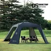 Shinetrip Waterproof Tent Tent Beach Family Black/Green Sunshade Camping Party Sunburn Protection One-touch 8-10 Persons UPF50+