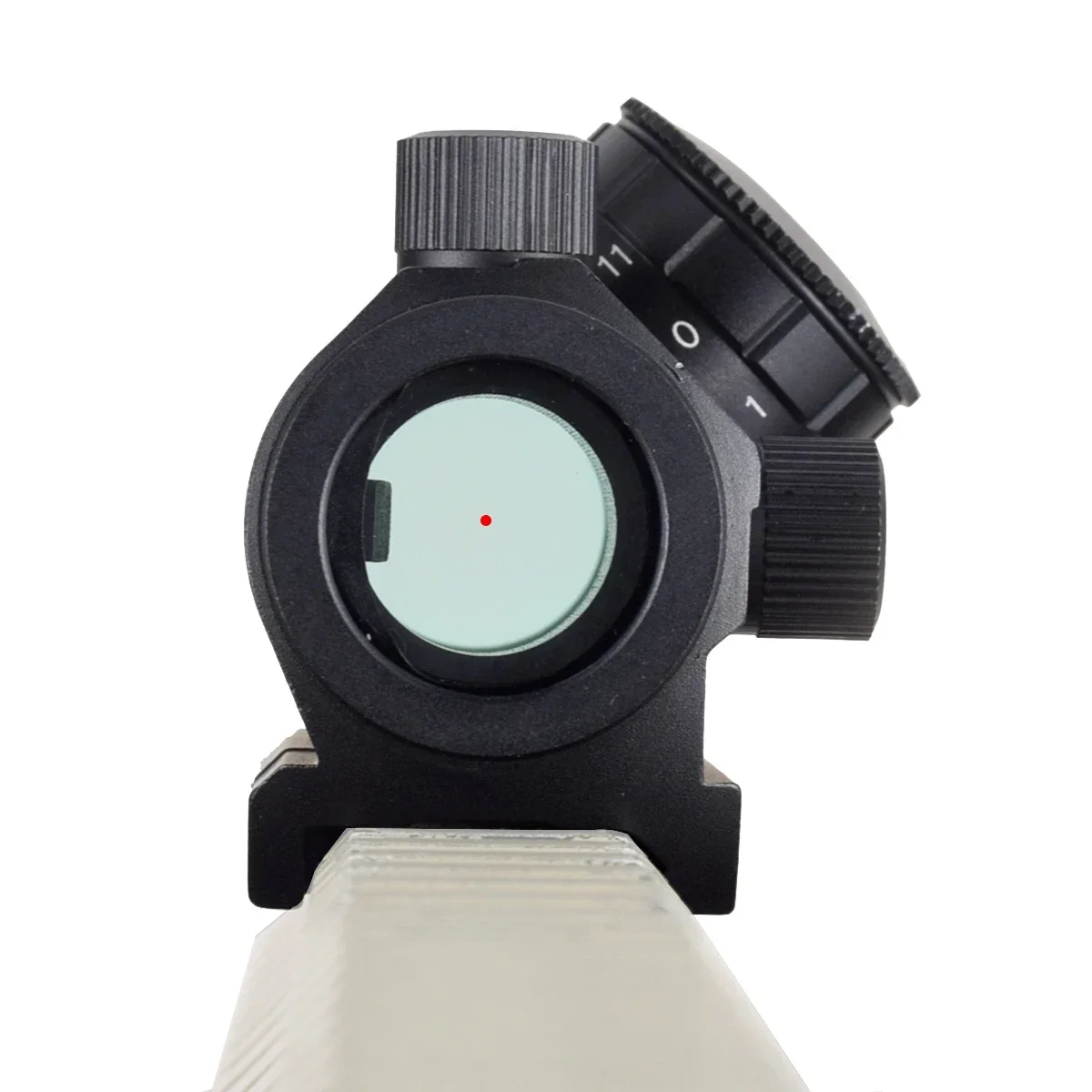 Tactical 1x20mm RDS-25 Red Dot Sight Collimator Airsoft Gun Rifle Scope Sight with 1 Inch Riser 20mm Rail Mount Hunting